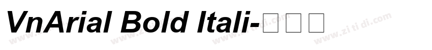 VnArial Bold Itali字体转换